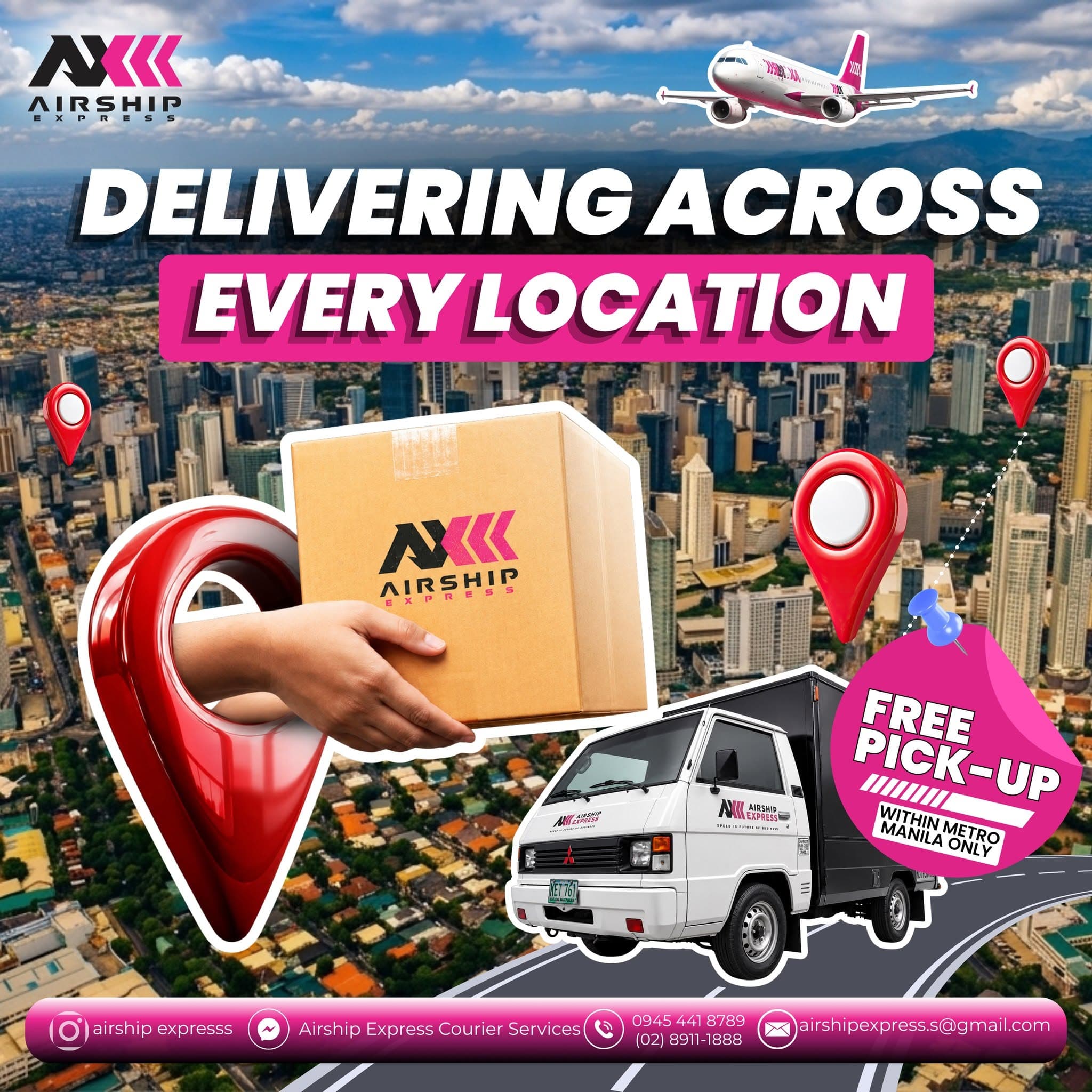 Airship Express promotional graphic